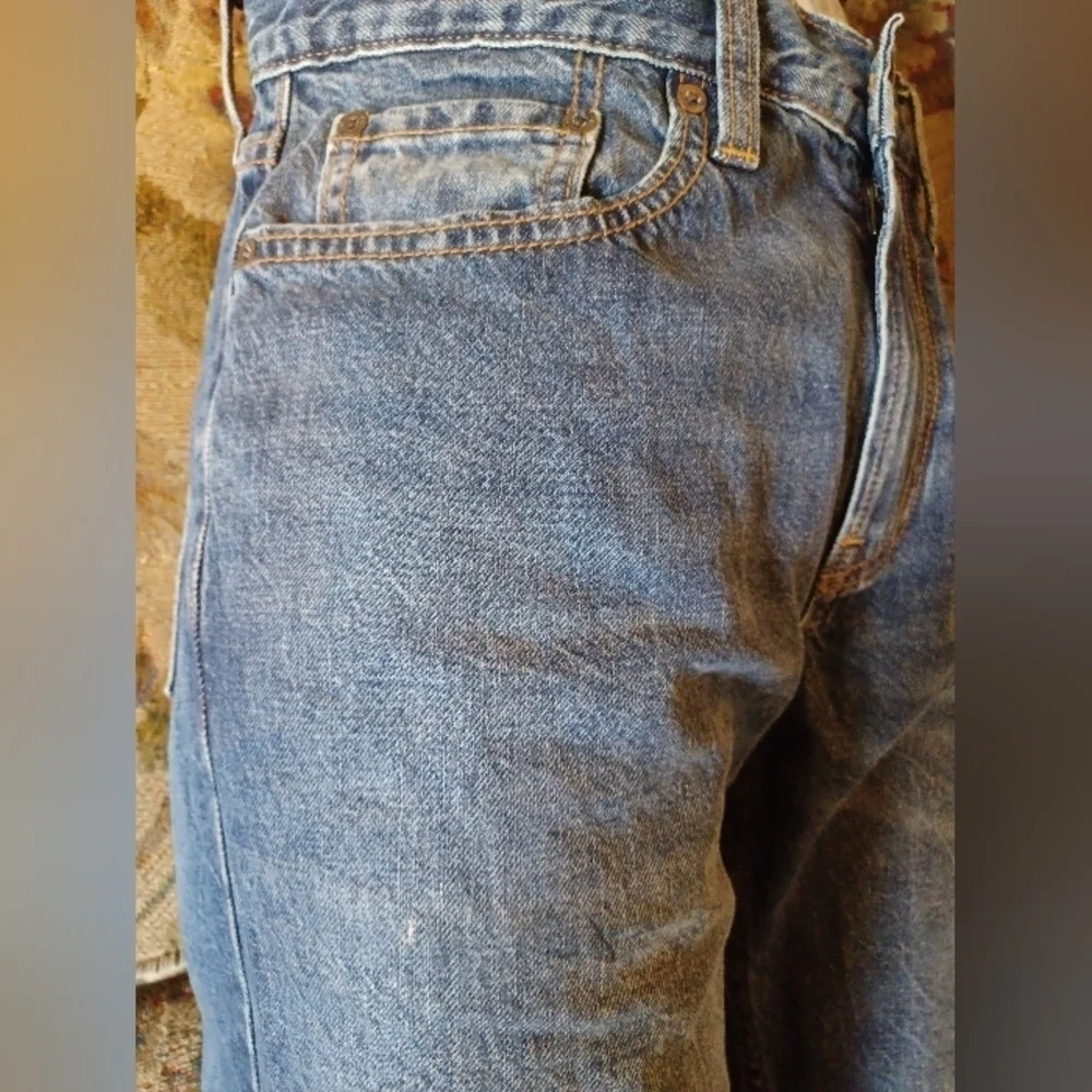 Old Navy Loose Fit Basic Medium Wash Men's Classic Blue Jeans 31x32